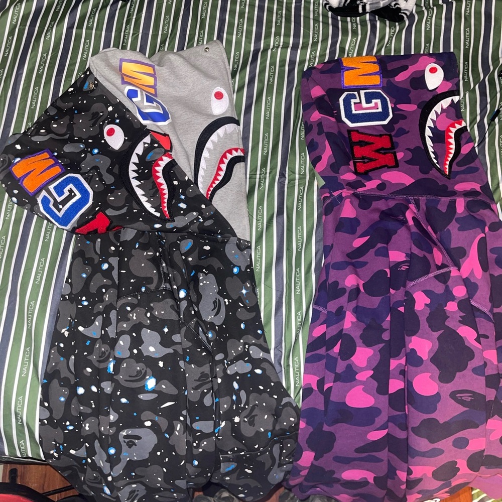 Bape Jacket and gucci track jacket